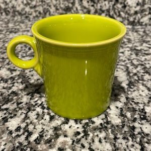 Fiesta Homer Laughlin Fiestaware Lime Green Ring Handle Coffee Mug Tom & Jerry